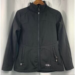 50% OFF CB Mens Jacket Black Zip Up Zip Pockets